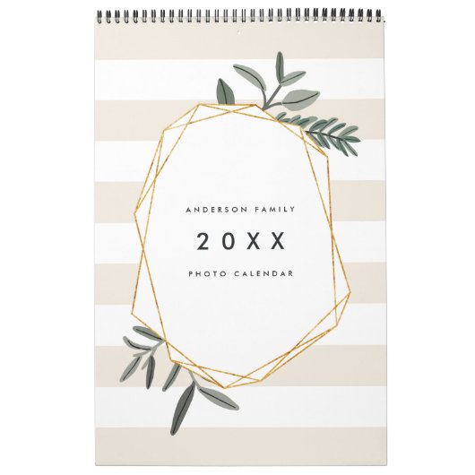 Olive Leaf | 36 Foto gepersonaliseerd Kalender (Hoes)