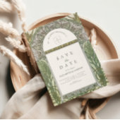 Olive Leaf Arch Art Nouveau bruiloft Save The Date