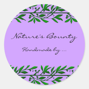 Olive Leaf Custom Recipe or Soap Label Stickers