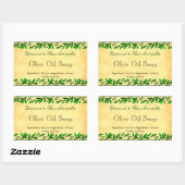 Olive Leaf Custom Soap Faux Parchment Sticker (Vel)