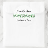 Olive Leaf Custom Soap of Inblikken Label Stickers (Tas)