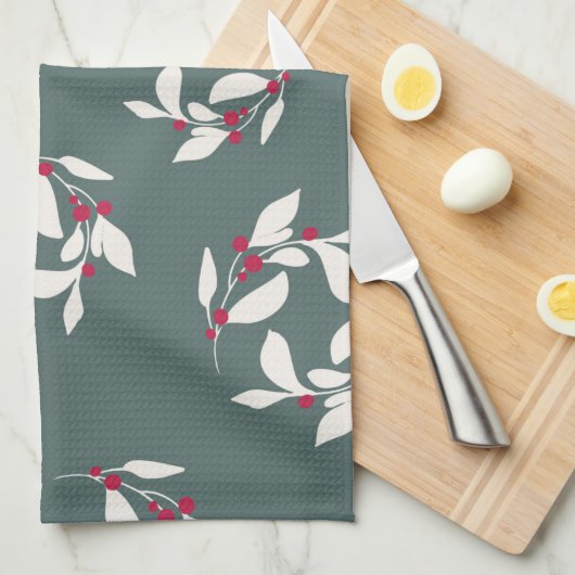 Olive Leaf Dish Towel Theedoek (Quarter Fold)
