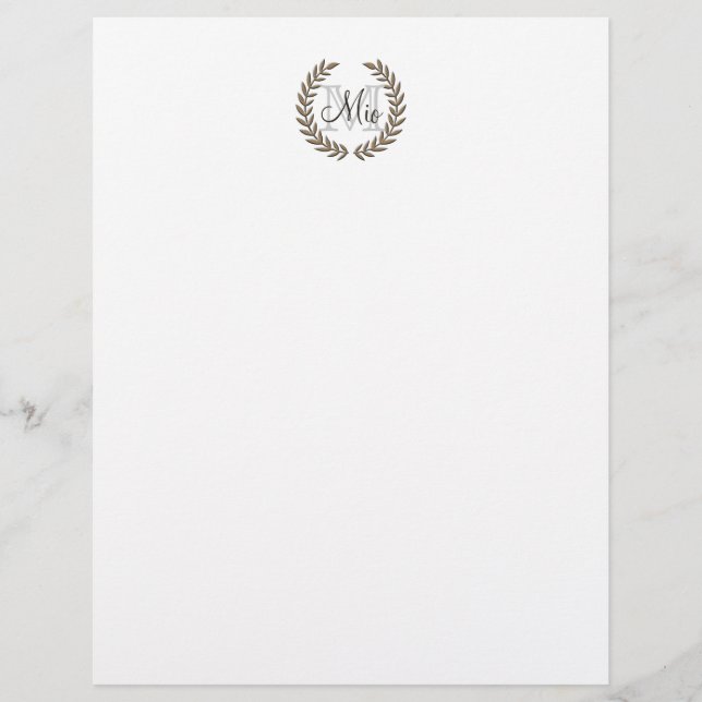 Olive Leaf Letter Head (Voorkant)