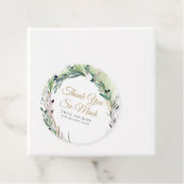 Olive Leaf/Script/namen/bericht/bruiloft dank u Bedankjes Labels (In situ)