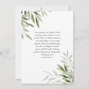 Olive Leaf Wedding Invitation Kaart