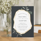 Olive Leaf Wedding Invitation Kaart
