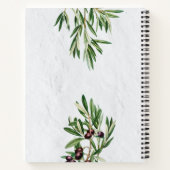 Olive Leaves Greek Island Recipe Cookbook Notitieboek (Achterkant)