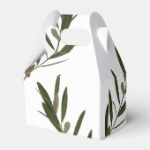 Olive Leaves Greenery Wedding Bedankdoosjes (Achterkant)