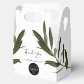 Olive Leaves Greenery Wedding Bedankdoosjes (Geopend)