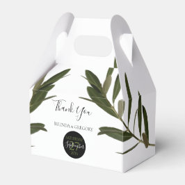 Olive Leaves Greenery Wedding Bedankdoosjes