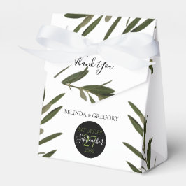 Olive Leaves Greenery Wedding Bedankdoosjes