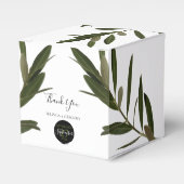 Olive Leaves Greenery Wedding Bedankdoosjes (Voorkant Zijde)