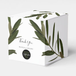Olive Leaves Greenery Wedding Bedankdoosjes