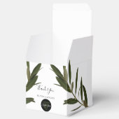 Olive Leaves Greenery Wedding Bedankdoosjes (Geopend)