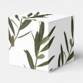 Olive Leaves Greenery Wedding Bedankdoosjes (Achterkant)