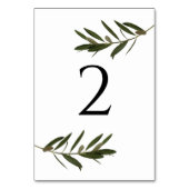 Olive Leaves Greenery Wedding Kaart (Voorkant)