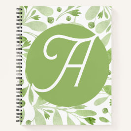 Olive Leaves Initial Journal  Notitieboek