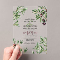Olive Leaves Mediterranean Greek Island Wedding