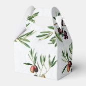 Olive Leaves Mediterranean Greek Island Wedding Bedankdoosjes (Achterkant)