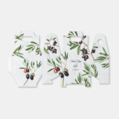 Olive Leaves Mediterranean Greek Island Wedding Bedankdoosjes (Uitgevouwen)