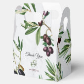 Olive Leaves Mediterranean Greek Island Wedding Bedankdoosjes (Geopend)