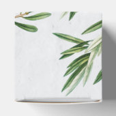Olive Leaves Mediterranean Greek Island Wedding Bedankdoosjes (Bovenkant)