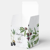 Olive Leaves Mediterranean Greek Island Wedding Bedankdoosjes (Geopend)