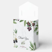 Olive Leaves Mediterranean Greek Island Wedding Bedankdoosjes (Geopend)