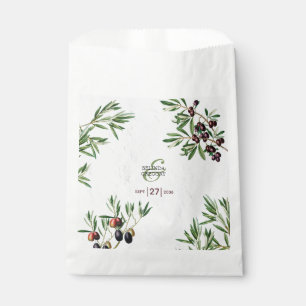 Olive Leaves Mediterranean Greek Island Wedding Bedankzakje