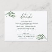 Olive Leaves Trouwgegevens Kaart (Voorkant)