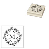 Olive Leaves Wreath Rubberstempel (Gestempeld)