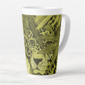 Olive Leopard  Latte Mok (Rechterhoek)