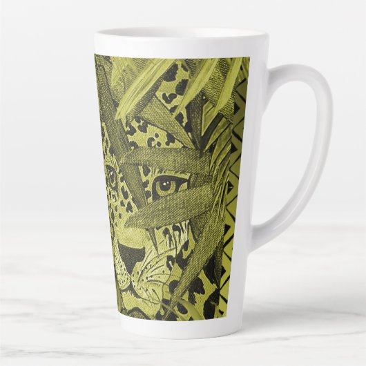 Olive Leopard  Latte Mok (Rechts)