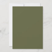 Olive Lily Moody Bruiloft Kaart (Achterkant)