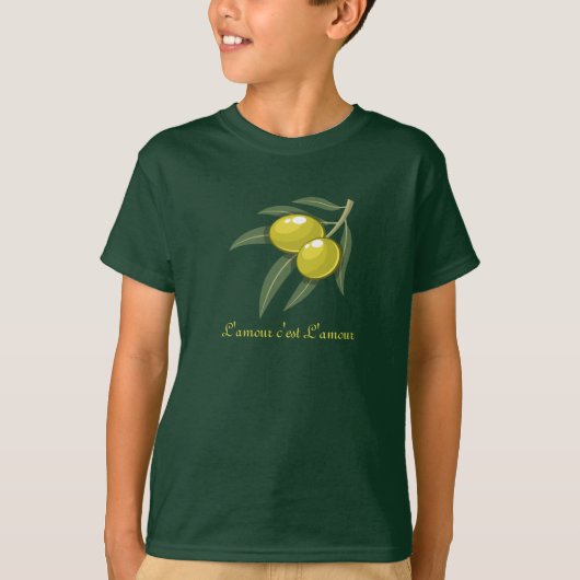 Olive Love T-shirt (Voorkant)