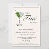 Olive Martini Cocktail Grappig 21ste Verjaardagsfe Kaart (Voorkant)