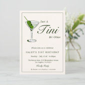Olive Martini Cocktail Grappig 21ste Verjaardagsfe Kaart (Staand voorkant)
