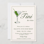 Olive Martini Cocktail Grappig 25ste Verjaardagsfe Kaart (Voorkant)