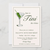 Olive Martini Cocktail Grappig 26e Verjaardagsfees Kaart (Voorkant)