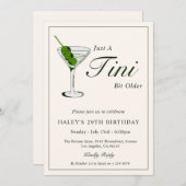 Olive Martini Cocktail Grappig 29ste verjaardagsfe Kaart (Voorkant / Achterkant)