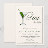 Olive Martini Cocktail Grappig 30ste verjaardagsfe Kaart (Voorkant / Achterkant)