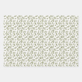 Olive 'Martini' Green  Inpakpapier Vel (Voorkant)