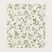 Olive Martini Old Money Striped Place Cards Kaart (Binnenkant ongevouwen)