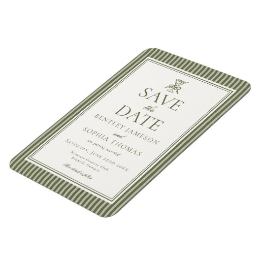 Olive Martini Tini Bit Closer Save the Date Magneet (Linkerzijde)