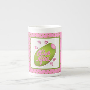 Olive Me Loves Olive You Grappige Retro Liefde Porselein Kop