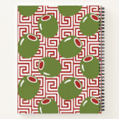 Olive Mediterranean Greek Key Recipe  Notitieboek (Achterkant)