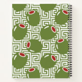 Olive Mediterranean Greek Key Recipe  Notitieboek (Achterkant)