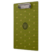 Olive met gouden accent Houndstooth klembord (Links)