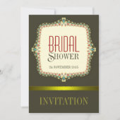 Olive Modern  Bridal Shower Kaart (Voorkant)