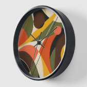 Olive Orange Retro Geometric Abstract (Hoek)